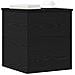 Scatola di Stoccaggio  in Rovere Nero 40x42x46 cm in Legno Ingegnerizzato - Foto miniatura 3