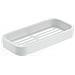 Portaoggetti Rettangolare Per Doccia Da Muro In Ottone, Acciaio Inox Aisi 304 E Cromall 3218 Gedy Serie Outline Bianco Opaco - Foto miniatura 1