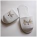 Pantofole Da Sposa Con Paillettes E Punta Aperta Per Addio Al Nubilato - Foto miniatura 2