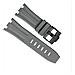 Cinturino In Silicone Compatibile Con Audemars Piguet Royal Oak Offshore 15710 15703 Grey 30 Mm - Foto miniatura 3