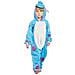 Pigiama Per Bambini Kigurumi Onesie Costume Sulivan Blu 125-135 - Foto miniatura 2