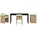 Set da Pranzo per Giardino con cuscino 5 pcs Beige Poly Rattan - Foto miniatura 7