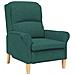 poltrona Verde scuro 76 x 94 x 102 cm Tessuto - Foto miniatura 1