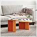 Tavolino da salotto 2 pcs Cera marrone 49 x 49 x 28 cm - Foto miniatura 2