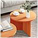 Tavolino da salotto 2 pcs Cera marrone 49 x 49 x 28 cm - Foto miniatura 4