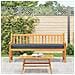 Cuscino per pallet per panchina antracite 200x40x8 cm in tessuto Oxford - Foto miniatura 4