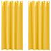 Tende con tende 2 pcs giallo senape Poliestere - Foto miniatura 1