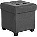 PUFA Pouf portaoggetti in MDF grigio chiaro per camera da letto LSF014G01V1 - Foto miniatura 1