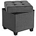 PUFA Pouf portaoggetti in MDF grigio chiaro per camera da letto LSF014G01V1 - Foto miniatura 8