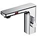 Rubinetto per lavabo da bagno, Blackswan, tipo M224, modello cromato, con display LCD e sensore, misura 18 cm - Foto miniatura 1