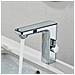 Rubinetto per lavabo da bagno, Blackswan, tipo M224, modello cromato, con display LCD e sensore, misura 18 cm - Foto miniatura 4