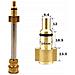 Lancia Con Adattatore 1/4"" Qc Per Idropulitrice - Compatibile Con Lavor, Huter, Champion - Pressione Max 4000 Psi, Lunghezza 16 Cm, Ottone E Acciaio - Foto miniatura 2
