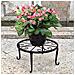 Set Di 3 Porta Piante A Un Livello In Stile Europeo - Supporto Per Vasi Di Fiori In Metallo Black - Foto miniatura 4