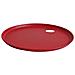 Vassoio O in Acciaio Verniciato Colore Rosso 36 cm - Leggero, Decorativo e Funzionale - con foro per appendere - Made in Italy - Foto miniatura 3