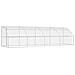 Cuccia per cani 4 pcs Argento 8 x 2 x 2 m Acciaio zincato - Foto miniatura 6