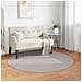 Tappeti per area Rotondo HUARTE Crema Ø 120 CM Poliestere - Foto miniatura 2