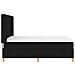 Letto a molle con materasso Nero 140 x 190 cm Tessuto - Foto miniatura 8