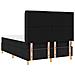 Letto a molle con materasso Nero 140 x 190 cm Tessuto - Foto miniatura 9