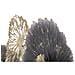 Pannello Decorativo Da Parete Browny A A Fiori In Ferro Marrone E Oro 167x73 Cm - Foto miniatura 4
