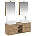 Set di mobili per il bagno 5 pcs Rovere Artigianale - Foto miniatura 1