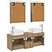 Set di mobili per il bagno 5 pcs Rovere Artigianale - Foto miniatura 8