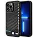 Custodia Bmw Bmhcp14l22nbck Per Iphone 14 Pro 6.1 Nera / Nera In Pelle Carbone - Foto miniatura 1