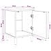 Armadio da Notte MAINZ Rovere Sonoma 36 x 33 x 50 cm - Foto miniatura 9