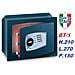 Cassaforte a muro Gold Trony GT / 1 210x270x1500mm - Foto miniatura 1