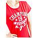 T-shirt Donna Athletic Graphic Rosso L - Foto miniatura 2