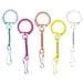 10 Portachiavi Con Moschettoni Multicolore - 25 X 80 Mm - Foto miniatura 1