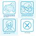 50 / pc Maschera Blu Monouso Medicale Usa E Getta - Foto miniatura 3
