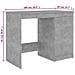 Scrivania Grigio Cemento 100x50x76 cm in Legno Multistrato - Foto miniatura 3