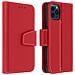 Custodia Iphone 12 Pro Max Porta Carte In Pelle Funzione Stand Premium Rosso - Foto miniatura 1