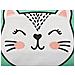 Tappeto Per Bambini Stampa Di Gatto 60 X 90 Cm Verde Howrah - Foto miniatura 8