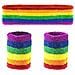 Arcobaleno Sport Fascia E Sweatband - Un Adulto Di Formato Unisex - Esercizio Fun Sport Runs- Orgoglio Eventi - Foto miniatura 1