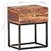 Comodino 40x30x50 Cm In Legno Di Acacia Grezzo - Foto miniatura 6