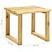 Lettino da Giardino con Tavolino Cuscino Legno Pino Impregnato - Foto miniatura 6