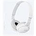 MDR-ZX110AP Padiglione auricolare Stereofonico Cablato Bianco auricolare per telefono cellulare - Foto miniatura 1
