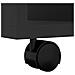 Mobiletto con Ruote Nero 60x53x72 cm in Legno Multistrato - Foto miniatura 3