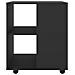 Mobiletto con Ruote Nero 60x53x72 cm in Legno Multistrato - Foto miniatura 4