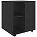 Mobiletto con Ruote Nero 60x53x72 cm in Legno Multistrato - Foto miniatura 1