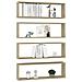 Mensole Parete Cubo 4pz Rovere Sonoma 80x15x26,5cm Multistrato - Foto miniatura 3