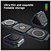Caricatore Wireless 3 In 1 Stazione Di Ricarica Pieghevole Magnetica Ricarica Rapida Black - Foto miniatura 14