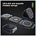 Caricatore Wireless 3 In 1 Stazione Di Ricarica Pieghevole Magnetica Ricarica Rapida Black - Foto miniatura 3