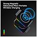 Caricatore Wireless 3 In 1 Stazione Di Ricarica Pieghevole Magnetica Ricarica Rapida Black - Foto miniatura 4