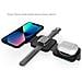 Caricatore Wireless 3 In 1 Stazione Di Ricarica Pieghevole Magnetica Ricarica Rapida Black - Foto miniatura 6