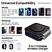 Caricatore Wireless 3 In 1 Stazione Di Ricarica Pieghevole Magnetica Ricarica Rapida Black - Foto miniatura 7