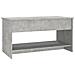 Tavolino Salotto Grigio Cemento 102x50x52,5cm Legno Multistrato - Foto miniatura 4