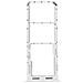 Carrellino Scheda Sim Per Samsung Galaxy A13 4g Compatibile Bianco - Foto miniatura 3