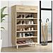 Scarpiera Rovere Sonoma 60x35x105 Cm In Legno Multistrato - Foto miniatura 1